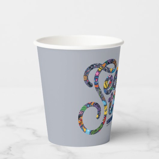 Sesam | Doodle Logo Papieren Bekers (Voorkant)
