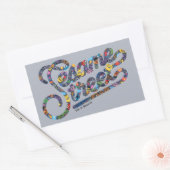 Sesam | Doodle Logo Rechthoekige Sticker (Envelop)