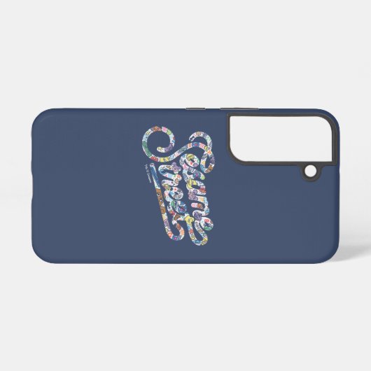 Sesam | Doodle Logo Samsung Galaxy Hoesje (Achterkant horizontaal)