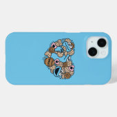 Sesam | Koekjesmonster Doodle Heart Case-Mate iPhone Case (Achterkant (horizontaal))