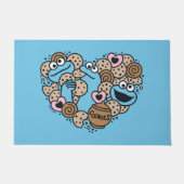 Sesam | Koekjesmonster Doodle Heart Deurmat (Voorkant)