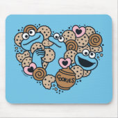 Sesam | Koekjesmonster Doodle Heart Muismat (Voorkant)