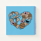 Sesam | Koekjesmonster Doodle Heart Notitieboek (Achterkant)