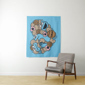 Sesam | Koekjesmonster Doodle Heart Wandkleed (In situ)