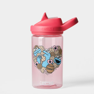 Sesam   Koekjesmonster Doodle Heart Waterfles