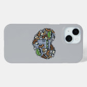 Sesam | Oscar de Grouch Doodle Heart Case-Mate iPhone Case (Achterkant (horizontaal))