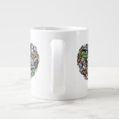 Sesam | Oscar de Grouch Doodle Heart Grote Koffiekop (Achterkant)