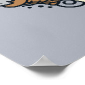 Sesam | Oscar de Grouch Doodle Heart Poster (Hoek)