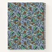 Sesam | Oscar het Grouch Patroon Notitieboek (Achterkant)