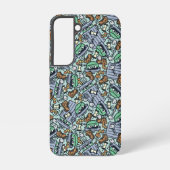 Sesam | Oscar het Grouch Patroon Samsung Galaxy Hoesje (Achterkant)