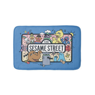 Sesam   Sesame Pals Doodle Sign Badmat