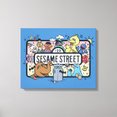 Sesam | Sesame Pals Doodle Sign Canvas Afdruk (Voorkant)