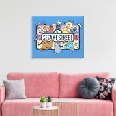 Sesam | Sesame Pals Doodle Sign Canvas Afdruk (Insitu (Woonkamer))