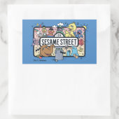 Sesam | Sesame Pals Doodle Sign Rechthoekige Sticker (Tas)
