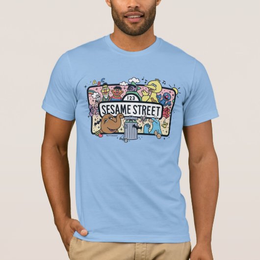 Sesam | Sesame Pals Doodle Sign T-shirt (Voorkant)