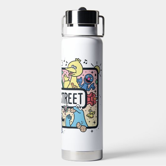 Sesam | Sesame Pals Doodle Sign Waterfles (Achterkant)