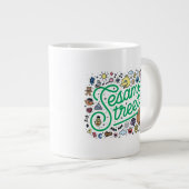 Sesam | Sesamstraat Groene Doodle Script Grote Koffiekop (Voorkant rechts)