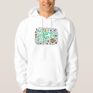 Sesam   Sesamstraat Groene Doodle Script Hoodie