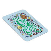 Sesam | Sesamstraat Groene Doodle Script Magneet (Rechterzijde)