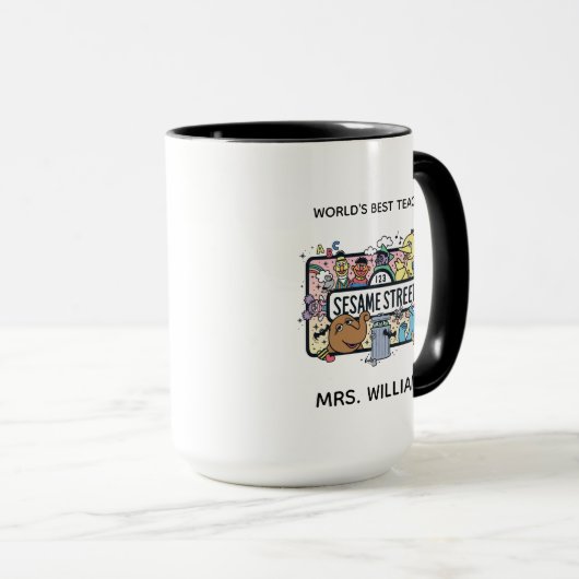 Sesam | Sesamvrienden | Jouw tekst toevoegen Mok (Voorkant rechts)