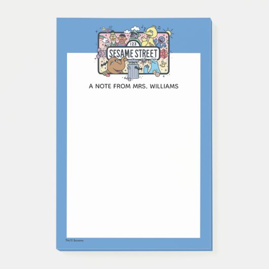 Sesam | Sesamvrienden | Jouw tekst toevoegen Post-it® Notes (Voorkant)