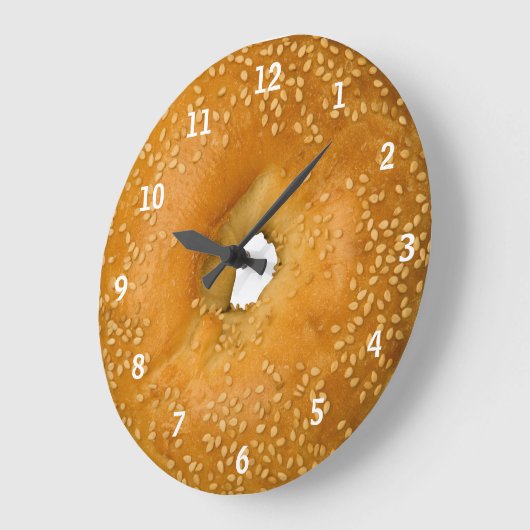 Sesame Bagel Clock Grote Klok (Hoek)