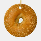 Sesame Bagel Holiday Ornament (Voorkant)