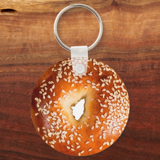 Sesame Bagel Sleutelhanger (Achterkant)