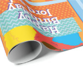 Sesame Pals Birthday Patroon Cadeaupapier (Rol Hoek)