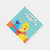 Sesame Pals Birthday Patroon Servet (Hoek)