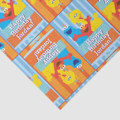 Sesame Pals Birthday Patroon Tissuepapier (Detail)