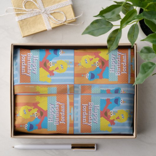 Sesame Pals Birthday Patroon Tissuepapier (Geschenk)