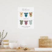 Sesame Pals Bodysuits Baby shower Welkom Poster (Keuken)