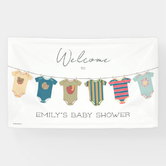 Sesame Pals Bodysuits Baby shower Welkom Spandoek