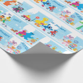 Sesame Pals die langs Sesamstraat lopen Patroon Cadeaupapier (Hoek)