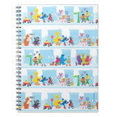 Sesame Pals die langs Sesamstraat lopen Patroon Notitieboek (Voorkant)