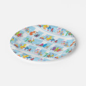 Sesame Pals die langs Sesamstraat lopen Patroon Papieren Bordje (Gekanteld)