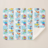 Sesame Pals die langs Sesamstraat lopen Patroon Sherpa Deken (Voorkant (horizontaal))