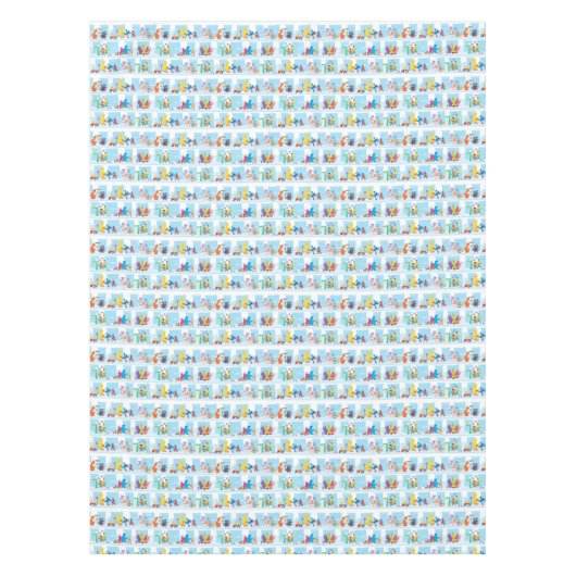 Sesame Pals die langs Sesamstraat lopen Patroon Tafelkleed (Voorkant)