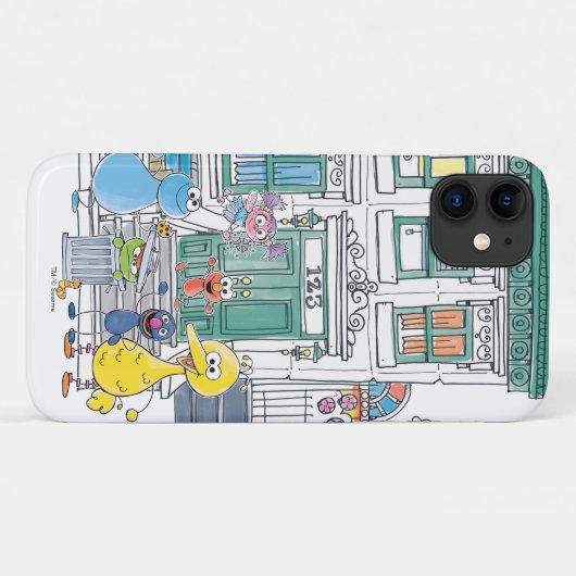 Sesame Pals Doodley Grafisch Case-Mate iPhone Case (Achterkant (horizontaal))