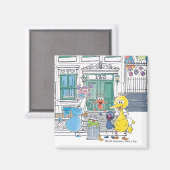 Sesame Pals Doodley Grafisch Magneet (Voorkant / Achterkant)