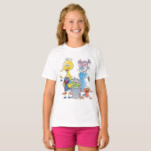 Sesame Pals Doodley Grafisch T-shirt (Voorkant volledig)