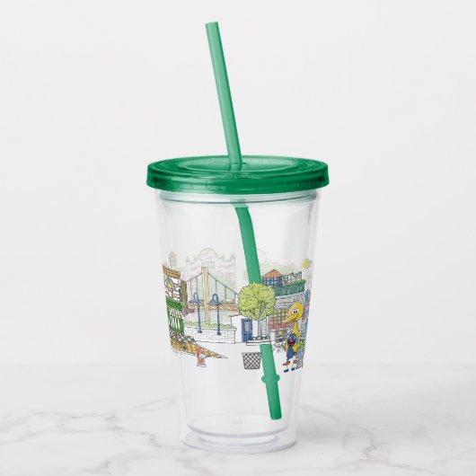 Sesame Pals Doodley Graphic Acryl Drinkbeker (Links)