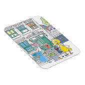 Sesame Pals Doodley Graphic Magneet (Rechterzijde)