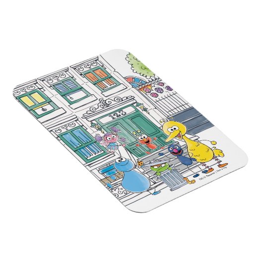 Sesame Pals Doodley Graphic Magneet (Rechterzijde)