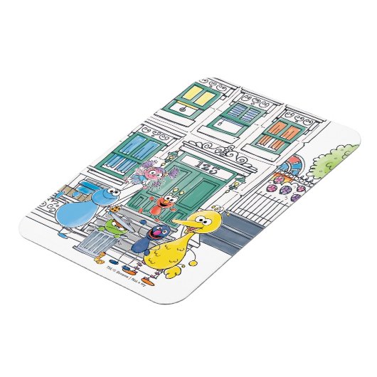 Sesame Pals Doodley Graphic Magneet (Linkerzijde)