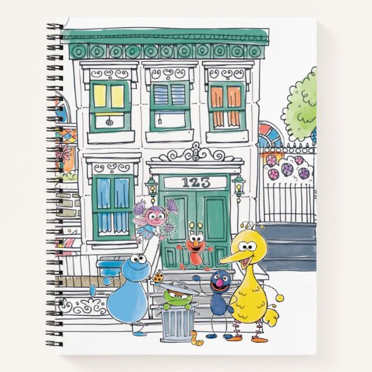 Sesame Pals Doodley Graphic Notitieboek (Voorkant)