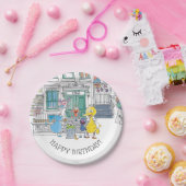 Sesame Pals Doodley Graphic Papieren Bordje (Feest)