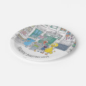 Sesame Pals Doodley Graphic Papieren Bordje (Gekanteld)