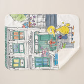 Sesame Pals Doodley Graphic Sherpa Deken (Voorkant (horizontaal))